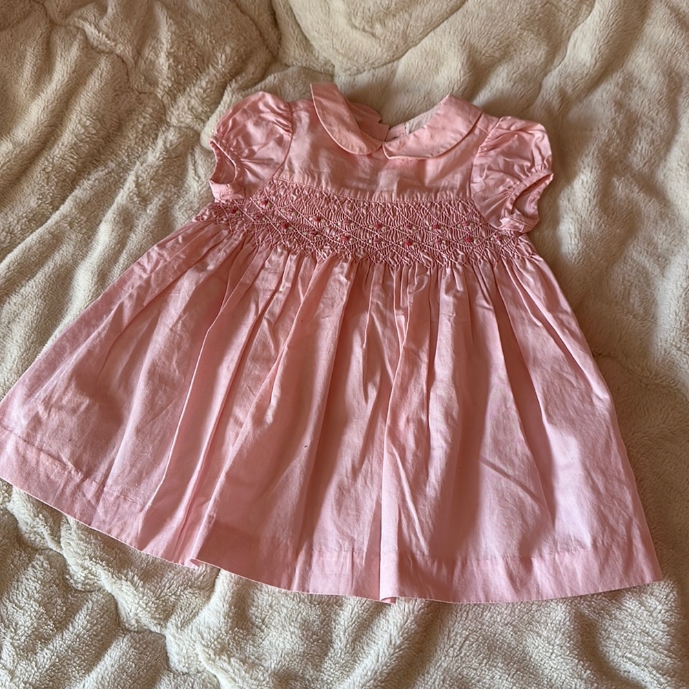Summer light pink baby dress 3-6 months